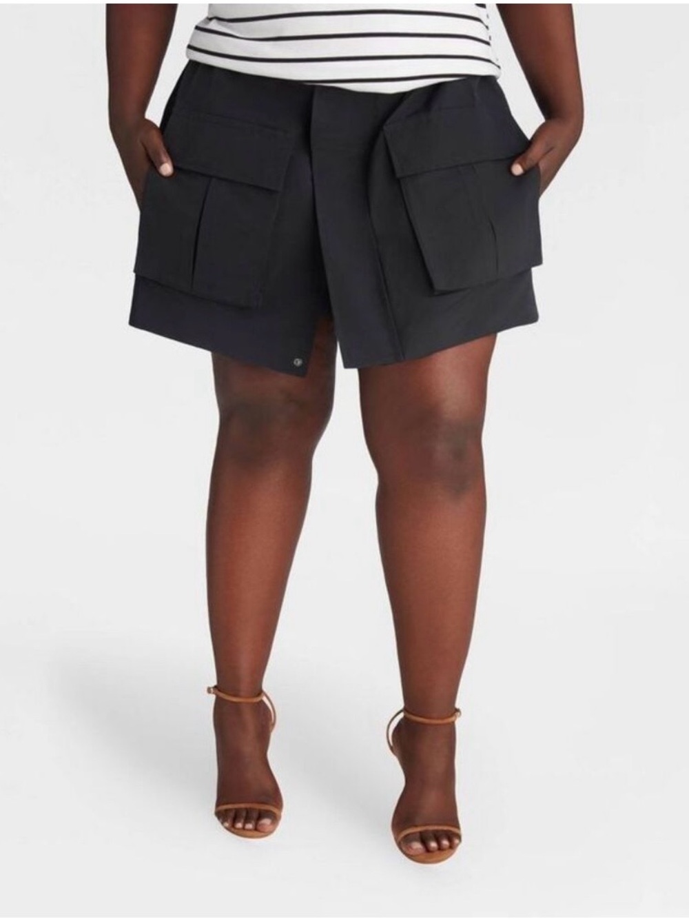 KBB by Kahlana - Women's 'The Cargo Skort' - Black 2 Black